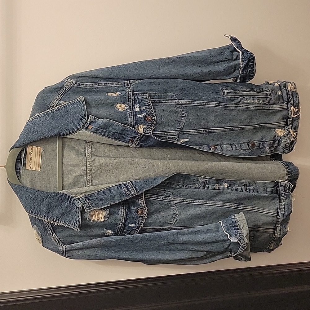 Free People jean jacket, size large